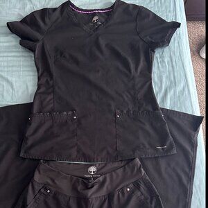 Healing Hands Scrubs Black Women's size medium/small